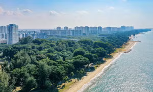 Bức tường chắn biển ngăn Singapore chìm trong biến đổi khí hậu