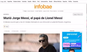 Cha của siêu sao Lionel Messi qua đời