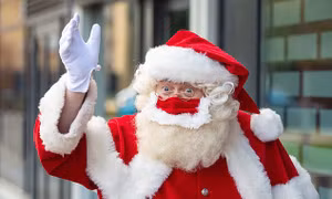 Ông già Noel tại Anh không phải đeo khẩu trang dịp Giáng sinh