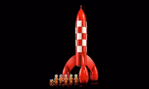 Tên lửa Tintin bước ra đời thực qua những viên gạch Lego