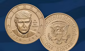 Đồng xu 1 USD mang hình Tổng thống Trump hết hàng chỉ vài giờ sau mở bán