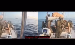 Video quân đội Israel chặn đoàn tàu nhân đạo tiếp cận Gaza