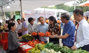 Chợ phiên nông sản an toàn- kết nối nhà sản xuất với người tiêu dùng  