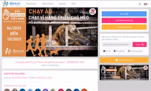 Hơn 16.000 người chạy trực tuyến ‘Run For Millions - Chạy vì hàng triệu chó, mèo’ 