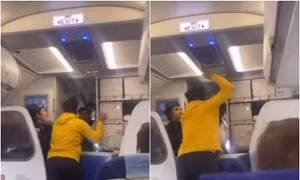 Bắt giữ hành khách tát phi công trên máy bay