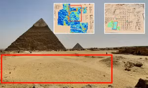 Phát hiện cấu trúc hình chữ L bí ẩn gần kim tự tháp Giza ở Ai Cập