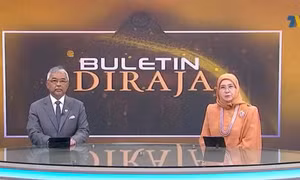 Vua và Hoàng hậu Malaysia dẫn chương trình truyền hình