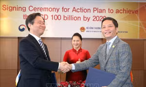 Nâng kim ngạch thương mại Việt-Hàn lên 100 tỷ USD vào năm 2020