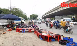 'Siêu thị di động' tràn lan lấn chiếm vỉa hè Hà Nội
