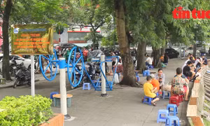 Cận cảnh khu vực hồ Ngọc Khánh sắp được cải tạo làm phố đi bộ