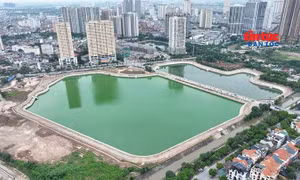 Công trình chống ngập khẩn cấp phía Tây Nam Hà Nội phát huy hiệu quả.