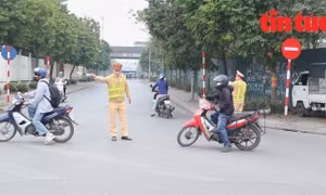 Phương tiện đi ngược chiều đã giảm đáng kể sau phản ánh của báo Tin tức