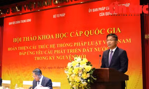 Hoàn thiện cấu trúc pháp luật Việt Nam đáp ứng yêu cầu trong kỷ nguyên mới