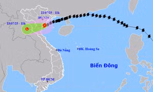 Dự báo bão số 3 vào đất liền rồi suy yếu nhanh, gây mưa lớn diện rộng