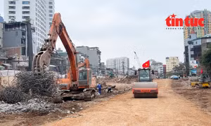 Vành đai 1 Hà Nội thi công xuyên nghỉ lễ, quyết tâm thông tuyến trước 15/1