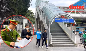 Mạnh tay xử lý vi phạm trật tự đô thị quanh nhà ga metro Hà Nội