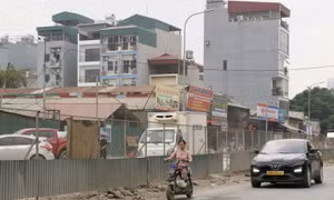 Đường nối phố Tố Hữu - Đường 70 chậm tiến độ, ảnh hưởng đến giao thông