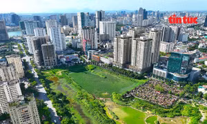 Dự án Công viên hồ điều hòa khu đô thị Tây Nam Hà Nội bỏ hoang, lãng phí.