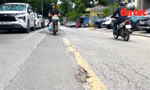 Hiện trạng phố Hàng Lọng mới được khôi phục ở Hà Nội