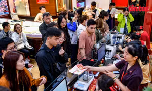 Chỉ số giá vàng, giá đô la Mỹ tăng vọt trong tháng 2/2024