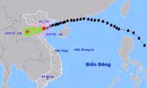 Bão số 3 vào đất liền vẫn mạnh cấp 8, chưa có dấu hiệu tan ngay