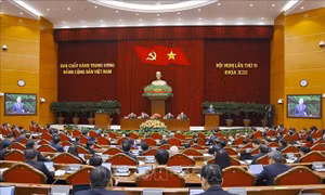 Chùm ảnh khai mạc Hội nghị lần thứ 15 Ban Chấp hành Trung ương Đảng khóa XIII