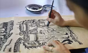 Tranh dó - sức sống mới từ chất liệu truyền thống