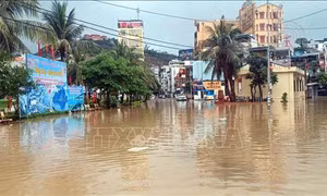 Mưa to gây ngập lụt cục bộ một số nơi ở Quảng Ninh