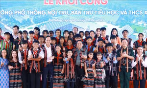 Thủ tướng Phạm Minh Chính dự Lễ khởi công trường học tại xã biên giới của Đà Nẵng