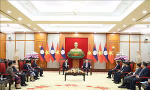 Tổng Bí thư Tô Lâm tiếp Tổng Bí thư, Chủ tịch nước Lào Thongloun Sisoulith