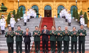 Trao quyết định bổ nhiệm Chủ nhiệm Tổng cục chính trị và thăng quân hàm Đại tướng, Thượng tướng