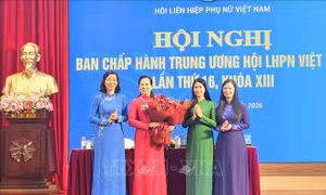 Bà Lê Thị Thủy được bầu giữ chức Chủ tịch Hội Liên hiệp Phụ nữ Việt Nam