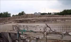 Ghi nhận tại công trường Suối Cái sau trận ngập lịch sử