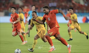  Việt Nam giành chiến thắng 2 - 0 trước Malaysia 