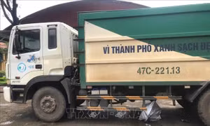 Đắk Lắk: Va chạm xe thu gom rác trong trường, một học sinh tử vong