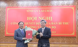 Ông Lê Minh Ngân giữ chức Phó Bí thư Thường trực Tỉnh ủy Lai Châu