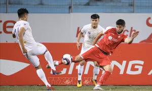 V.League 2022: Hà Nội FC giành chiến thắng trong trận đấu bù với Viettel