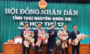 Thái Nguyên: Bầu các chức danh chủ chốt của HĐND và UBND tỉnh nhiệm kỳ 2016 - 2021