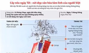 Cây nêu ngày Tết - nét đẹp văn hóa tâm linh của người Việt