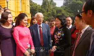 Phó Chủ tịch nước Đặng Thị Ngọc Thịnh tiếp Đoàn đại biểu 'Doanh nghiệp vì môi trường xanh'