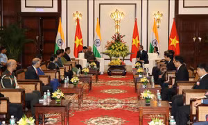 Bí thư Thành ủy Đà Nẵng Trương Quang Nghĩa hội kiến Tổng thống Ấn Độ Ram Nath Kovind 