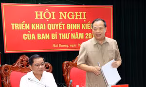 Kiểm tra việc thực hiện các nghị quyết và quy định của Đảng về nêu gương tại Hải Dương