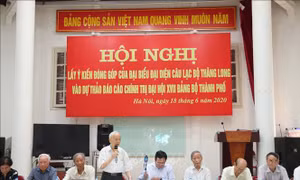 Lấy ý kiến đóng góp vào Dự thảo văn kiện Đại hội XVII Đảng bộ thành phố Hà Nội