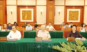Bộ Chính trị làm việc về chuẩn bị Đại hội các Đảng bộ trực thuộc Trung ương 
