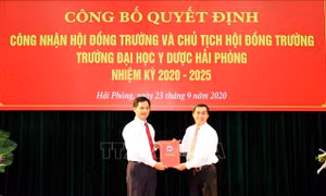 Công nhận Hội đồng Trường và Chủ tịch Hội đồng Trường Đại học Y dược Hải Phòng