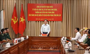 Trưởng ban Tuyên giáo Trung ương làm việc tại Bộ Chỉ huy Bộ đội Biên phòng tỉnh Đắk Lắk