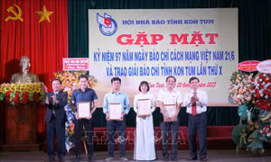 TTXVN giành giải A Giải Báo chí tỉnh Kon Tum năm 2021