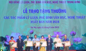 Lễ trao thưởng các tác phẩm lý luận, phê bình văn học, nghệ thuật xuất bản năm 2018