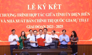 Nhà xuất bản Chính trị quốc gia Sự thật và Tỉnh ủy Điện Biên ký kết Chương trình hợp tác giai đoạn 2023 - 2025