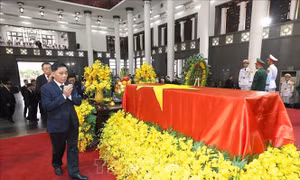 Đoàn Ủy ban Kiểm tra Trung ương viếng Tổng Bí thư Nguyễn Phú Trọng
